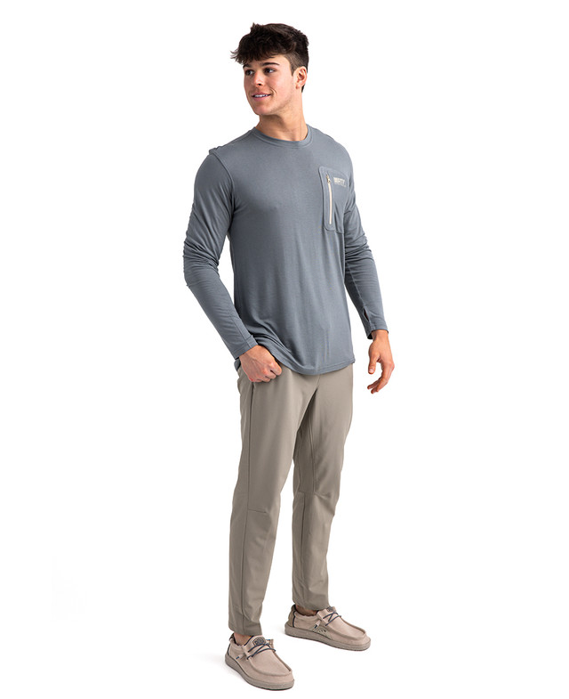 Realtree Realtree Fishing Men's Bamboo Long Sleeve Gray Shirt | Realtree