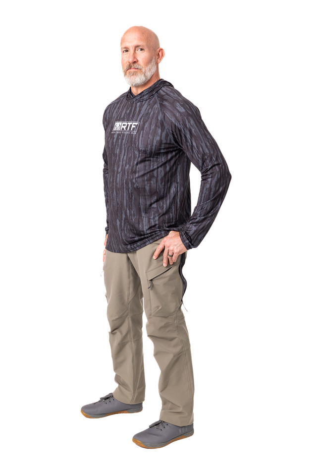 Realtree Realtree Fishing Men's Hooded Black Shirt | Realtree Original