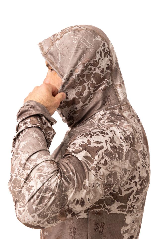 Realtree Realtree Fishing Men's Tan Hooded Shirt | Realtree WAV3