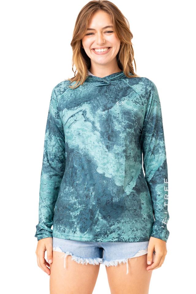 realtree Realtree Fishing Women's Hooded Emerald Green Shirt | Realtree XTREME