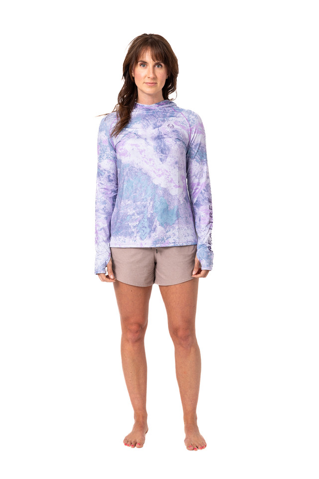 realtree Realtree Fishing Women's Hooded Lavender Rose Shirt | Realtree XTREME