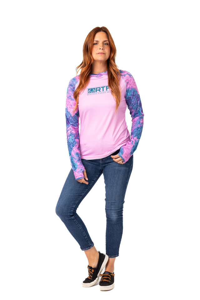 Realtree Realtree Fishing Women's Pink Hooded Shirt | Realtree XTREME