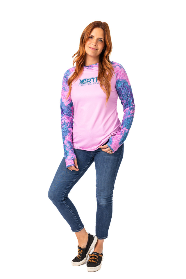 Realtree Realtree Fishing Women's Pink Hooded Shirt | Realtree XTREME