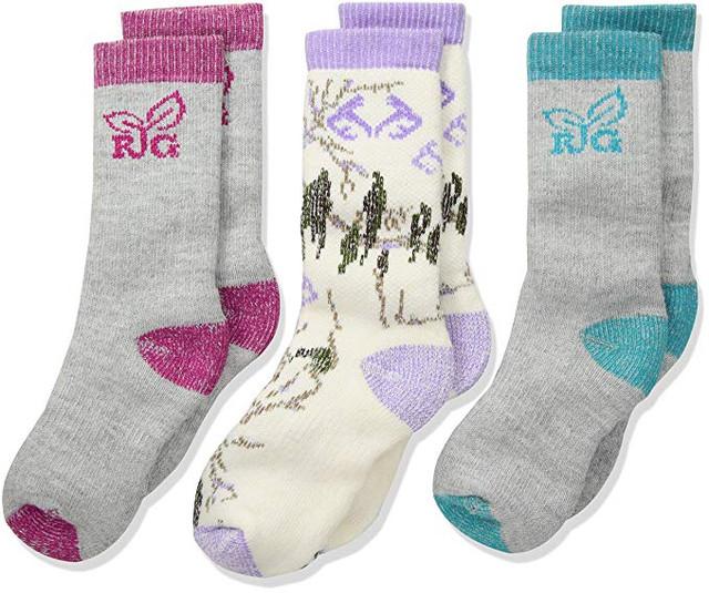realtree Kid's Crew Socks 3 Pack Gift Box | Realtree