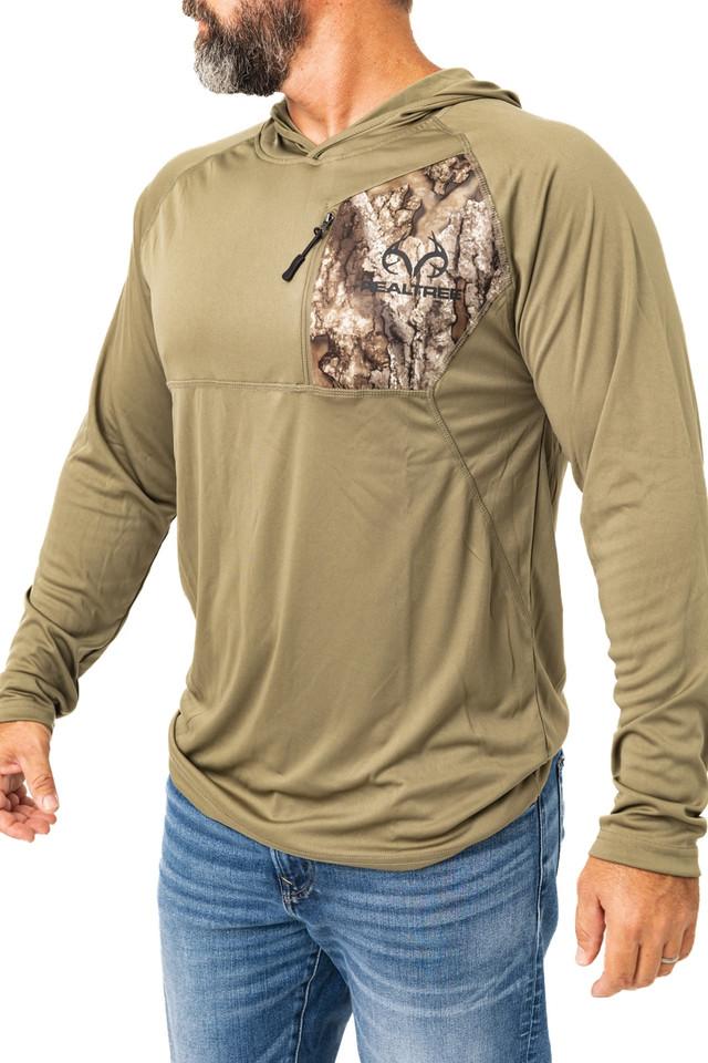 Realtree Realtree Men's Lodge Performance Hooded Wind Shirt | Realtree APX