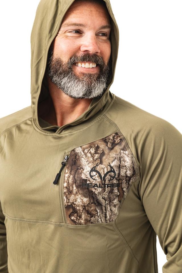 Realtree Realtree Men's Lodge Performance Hooded Wind Shirt | Realtree APX