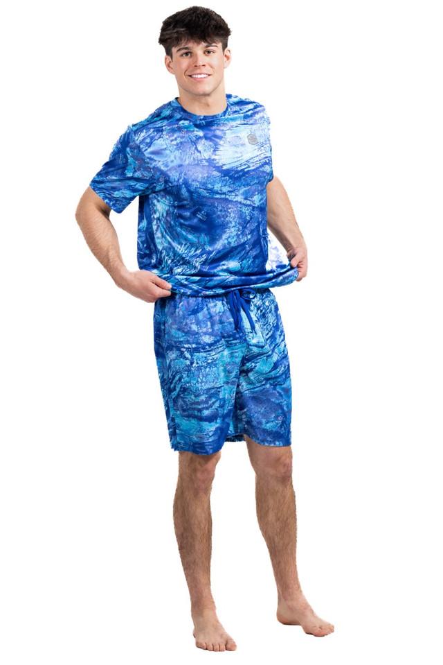 Realtree Realtree Men's Ocean Blue Fishing Ohana Men's Swim Trunk | Realtree Aspect