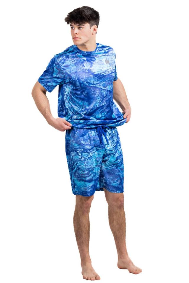 Realtree Realtree Men's Ocean Blue Fishing Ohana Men's Swim Trunk | Realtree Aspect