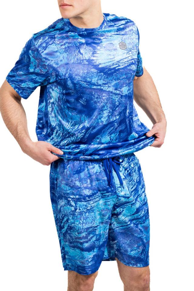 Realtree Realtree Men's Ocean Blue Fishing Ohana Men's Swim Trunk | Realtree Aspect