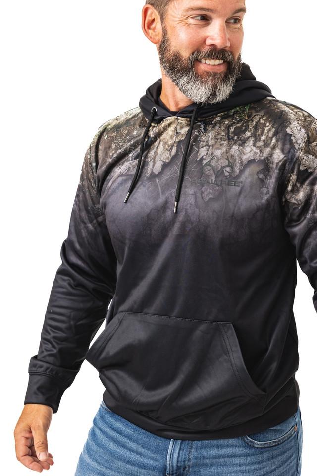 Realtree Realtree Men's Strike Performance Black Fleece Hoodie | Realtree APX