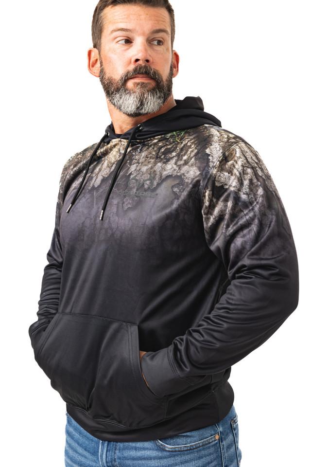 realtree Realtree Men's Strike Performance Black Fleece Hoodie | Realtree APX