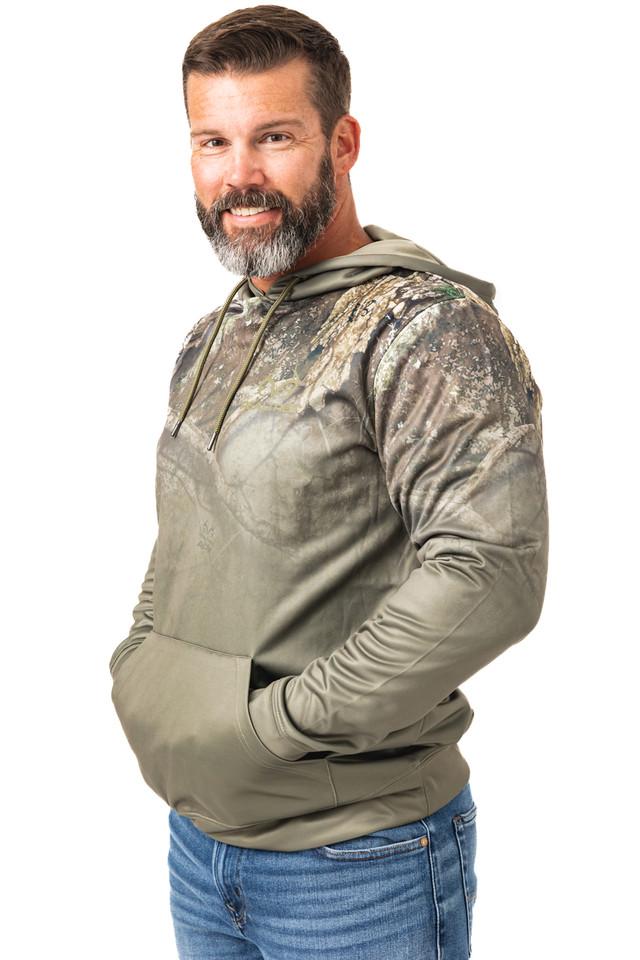 realtree Realtree Men's Strike Performance Green Fleece Hoodie | Realtree APX
