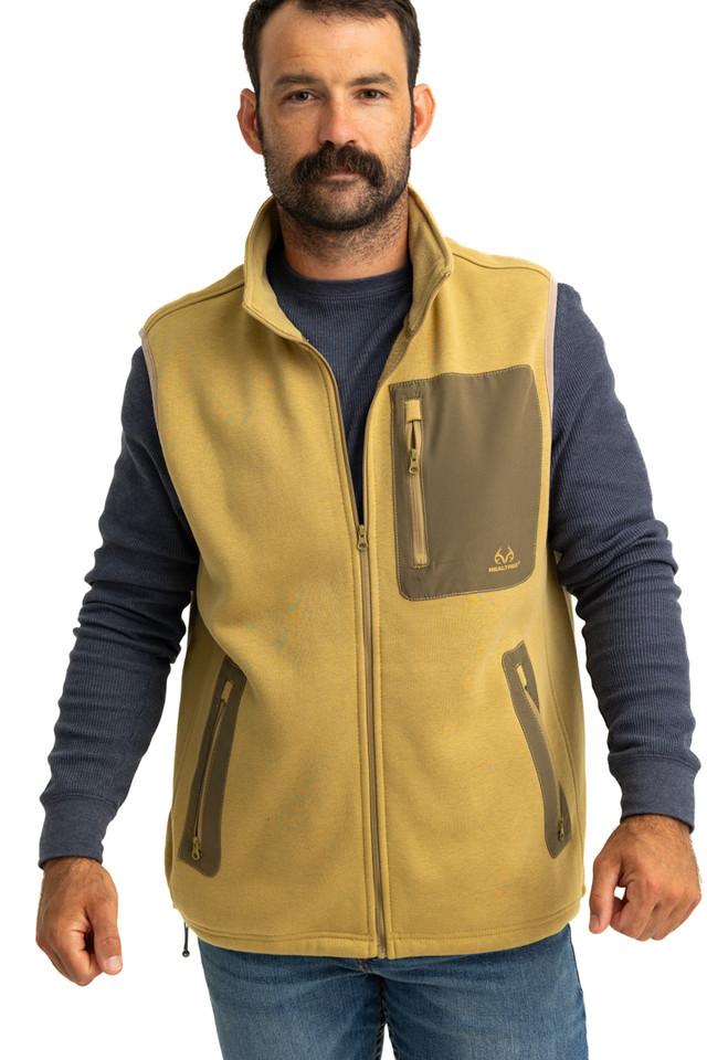 Realtree Men's Tan Fleece Vest | Realtree