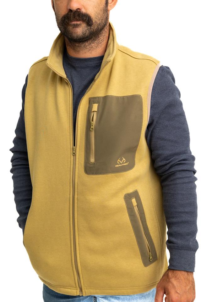 Realtree Men's Tan Fleece Vest | Realtree