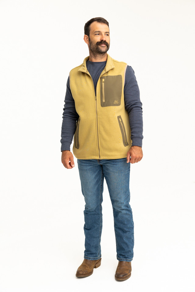 Realtree Men's Tan Fleece Vest | Realtree