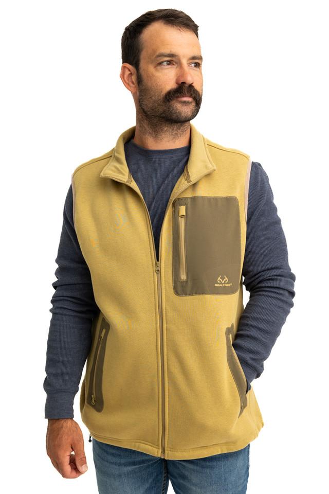 realtree Men's Tan Fleece Vest | Realtree