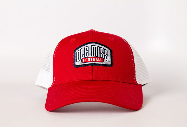 Realtree Ole Miss Football Red Trucker Cap
