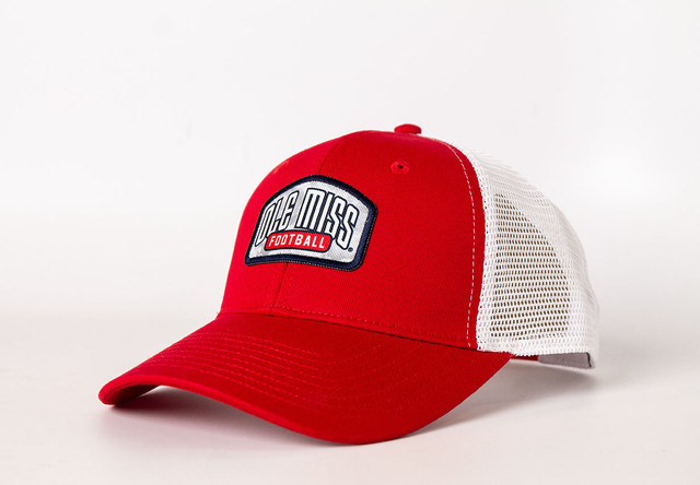 realtree Ole Miss Football Red Trucker Cap
