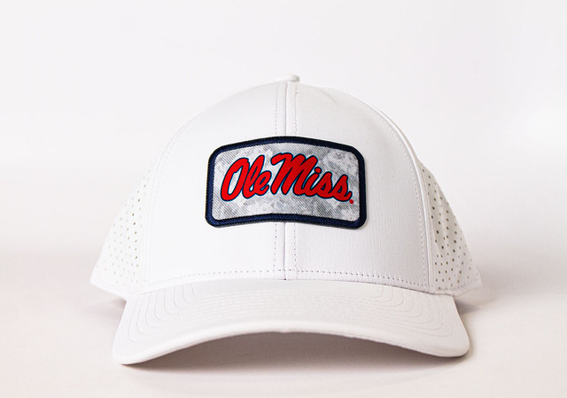 Realtree Ole Miss Football White Trucker Cap