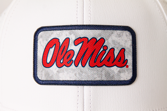Realtree Ole Miss Football White Trucker Cap
