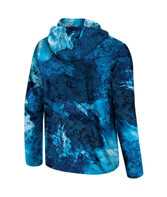 Realtree Realtree Unisex Dark Blue Roscoe Auburn Performance Hooded Sun Shirt | Realtree XTREME Colors