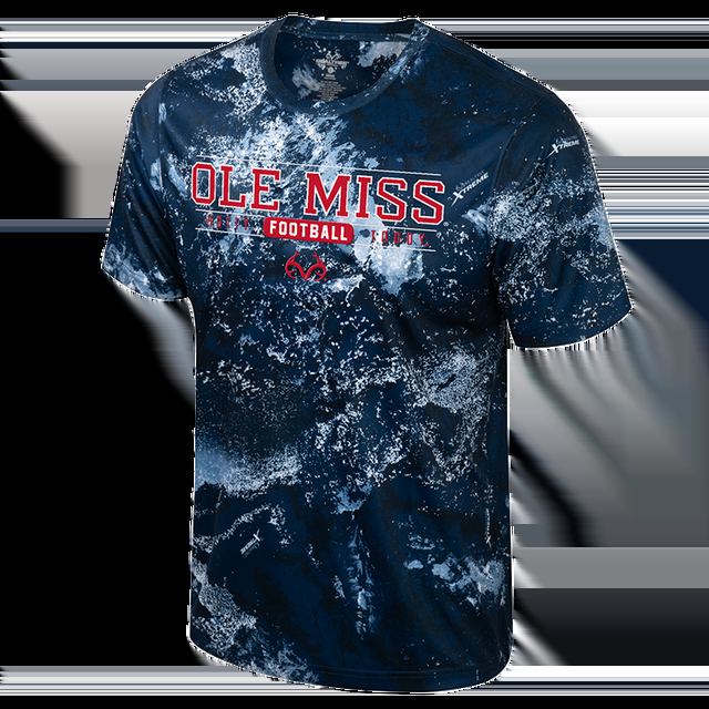 realtree Realtree Unisex Ole Miss Football Bar Logo Short Sleeve Shirt | Realtree XTREME Colors