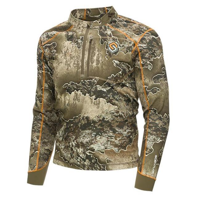 Realtree Scentlok Men's Savanna AERO Attack V2 1/4 Zip Hunting Shirt | Realtree Camo