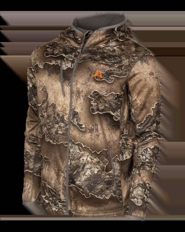 Realtree Thacha Men's Hooded Fleece Midlayer Hunting Jacket | Realtree EXCAPE
