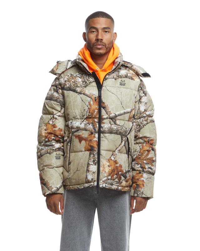 Realtree The Very Warm Hooded Puffer Desert Camo Unisex Jacket | Realtree EDGE Colors