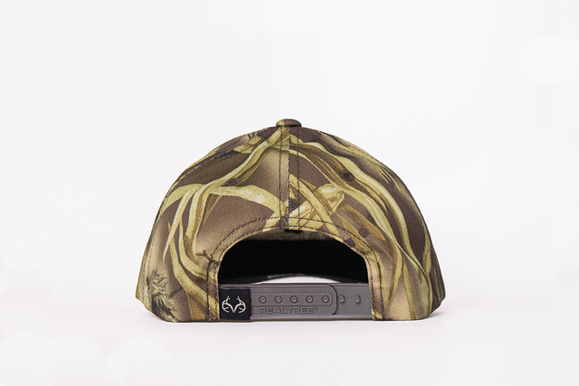 Realtree Unisex Embroidered Logo 6 Panel Camo Hat | Realtree Wetlands
