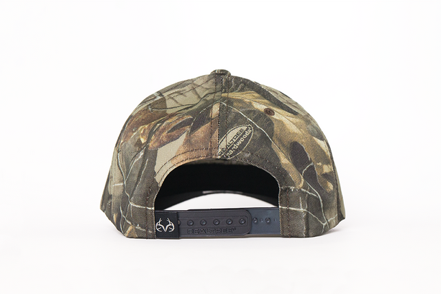 Realtree Unisex Embroidered Logo 6 Panel Camo Hat | Realtree Hardwoods