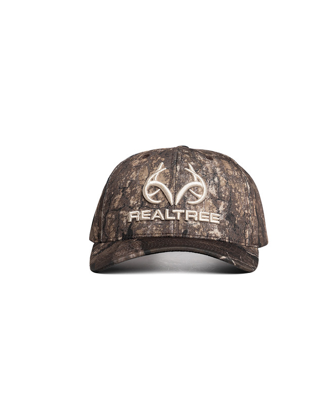 Realtree Unisex Embroidered Logo 6 Panel Camo Hat | Realtree Timber