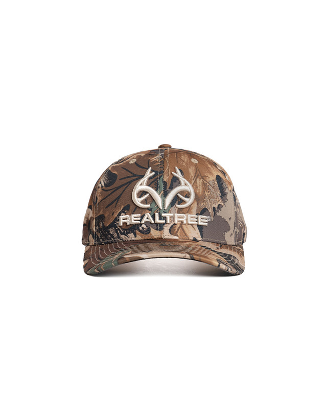 Realtree Unisex Embroidered Logo 6 Panel Camo Hat | Realtree Advantage Classic