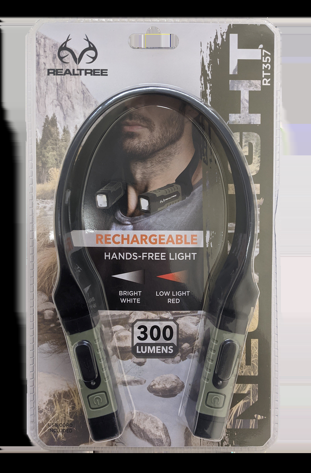 realtree USB Rechargable LED Neck Light Hands-Free Lighting | Realtree