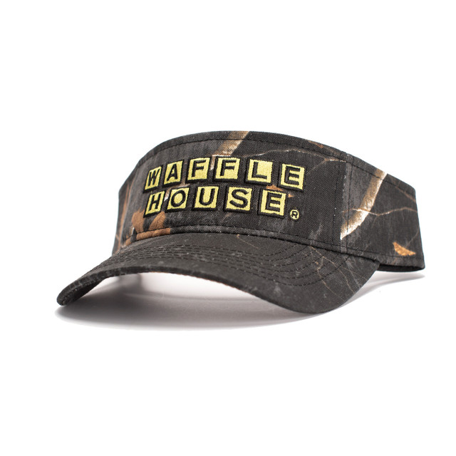 realtree Waffle House Men's Black House Visor | Realtree XTRA