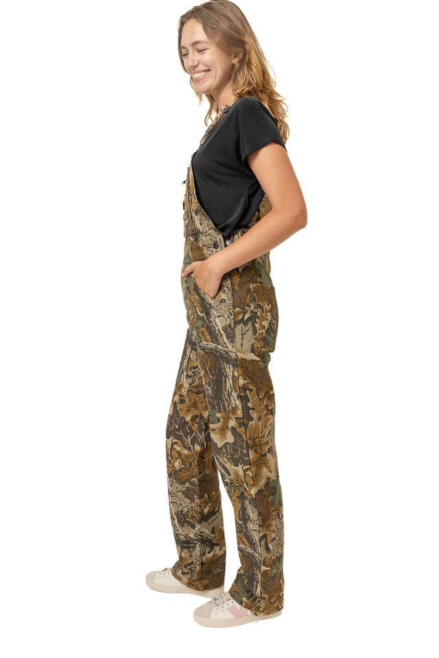 Realtree Women's Canvas Cotton Hunting Bib Overall | Realtree Advantage Classic