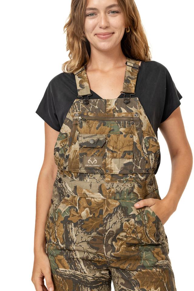 Realtree Women's Canvas Cotton Hunting Bib Overall | Realtree Advantage Classic
