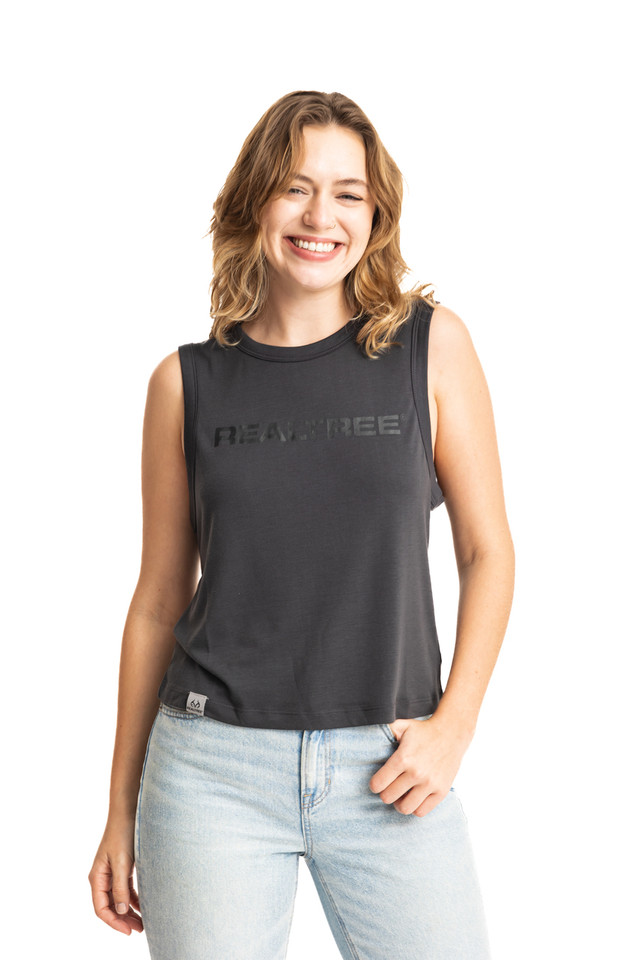 realtree Women's Charcoal Bamboo Tank Shirt | Realtree