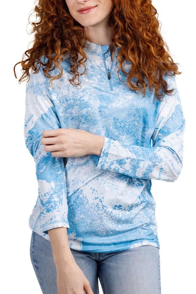 Realtree Women's Light Blue Quarter Zip Jacket | Realtree XTREME Colors