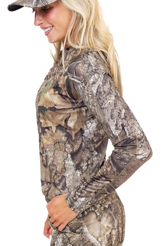 Realtree Women's Long Sleeve Hooded Camo Shirt | Realtree APX
