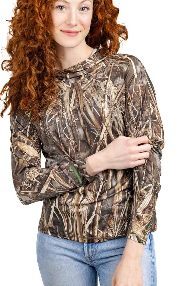 Realtree Women's Long Sleeve Hooded Camo Shirt | Realtree MAX-7