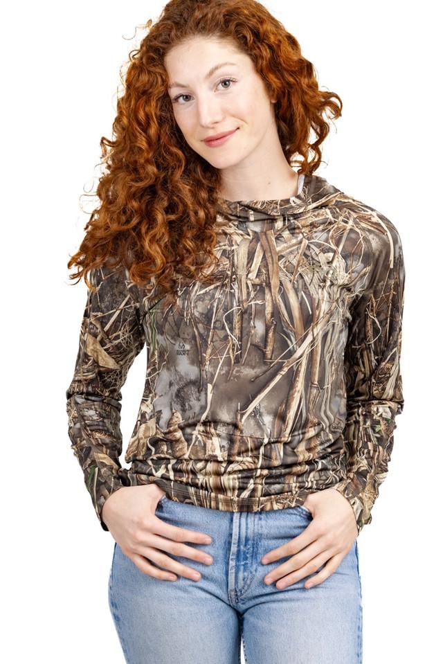 realtree Women's Long Sleeve Hooded Camo Shirt | Realtree MAX-7