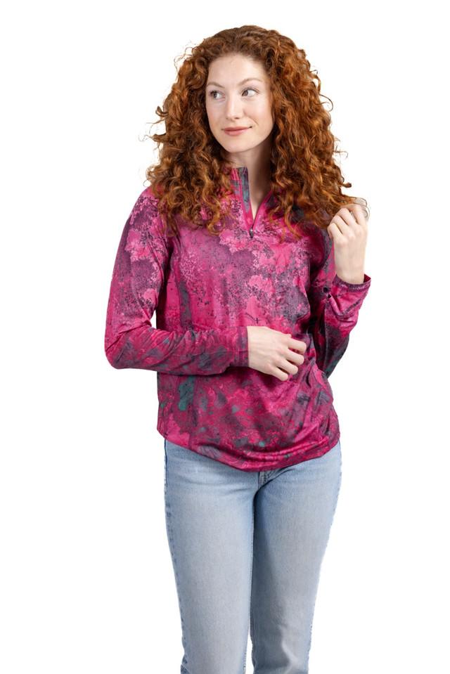 Realtree Women's Magenta Quarter Zip Jacket | Realtree XTREME Colors