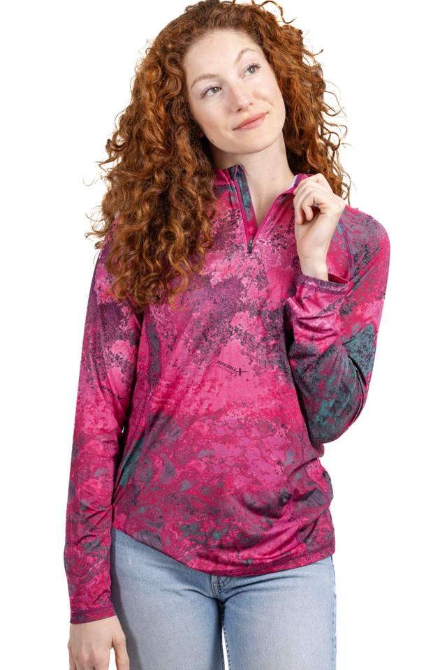 realtree Women's Magenta Quarter Zip Jacket | Realtree XTREME Colors