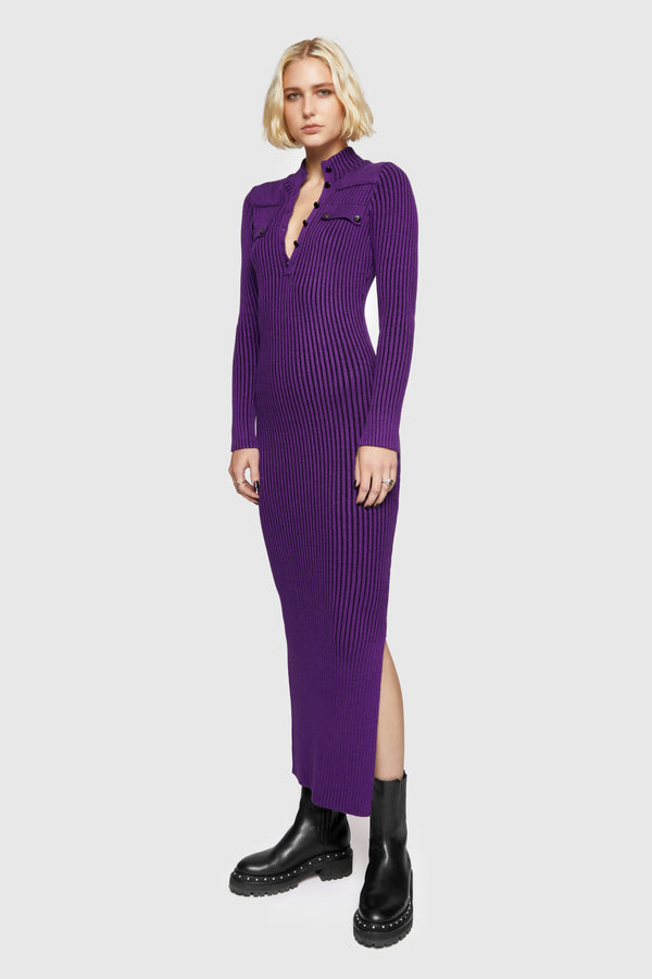 rebecca minkoff Alana Military Henley Sweater Dress