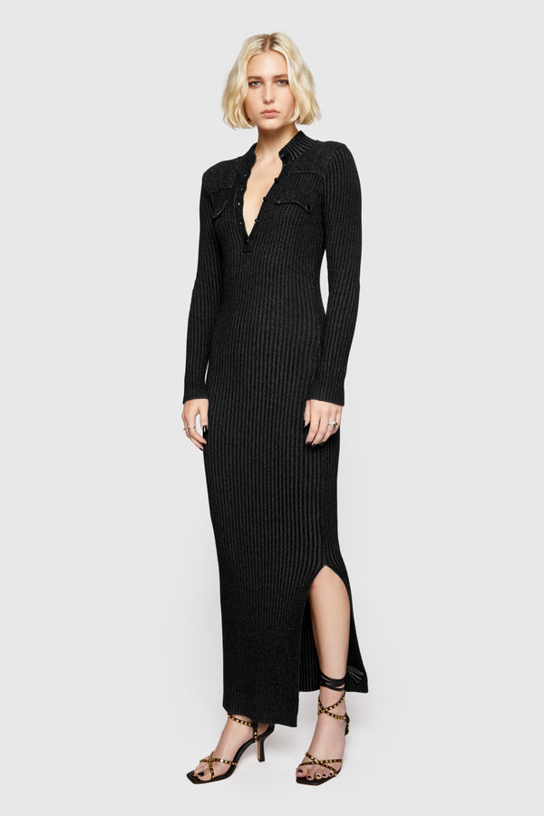 rebecca minkoff Alana Military Henley Sweater Dress