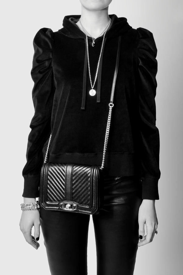 Rebecca Minkoff Chevron Quilted Small Love Crossbody