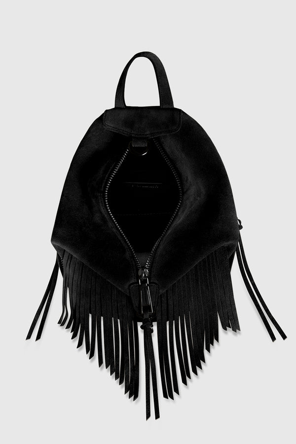 Rebecca Minkoff Convertible Mini Julian Backpack With Fringe