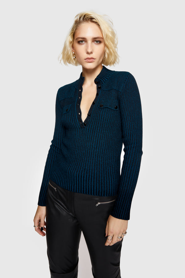 rebecca minkoff Alana Military Henley