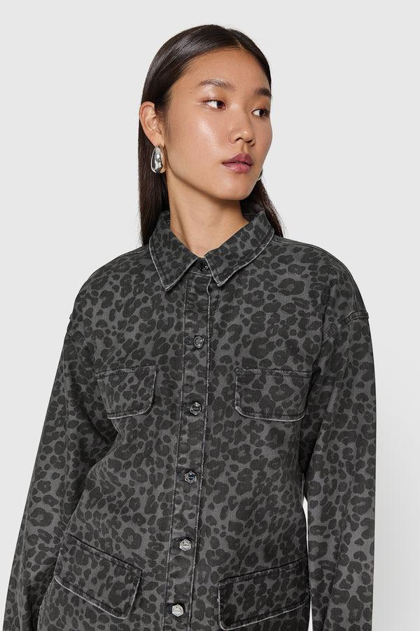 Rebecca Minkoff Alfie Leopard Utility Dress